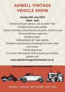 Poster for Adwell Vintage  Vehicle Show