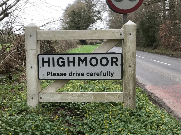 Highmoor village gate